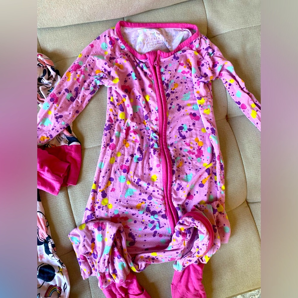 Little Sleepies paint splatter zippy size 12-18 months